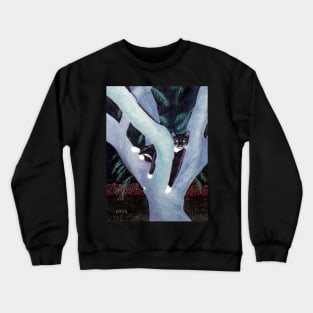 Tuxedo Cat in the Tree Crewneck Sweatshirt